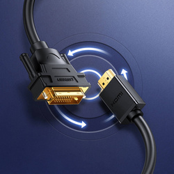 Ugreen kabel przewód HDMI - DVI 2m czarny (HD106)