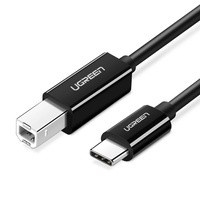 Ugreen Druckerkabel USB-C - USB-B 480Mb/s 2m schwarz (US241)