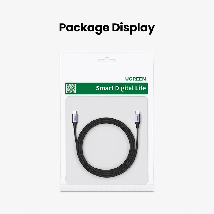 Kabel USB-C do USB-C UGREEN 15311, 1m (szary)