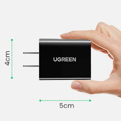 Ugreen ładowarka sieciowa UK (Wielka Brytania) USB-A QC3.0 18W czarna (CD122)