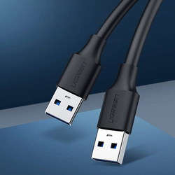 Ugreen kabel przewód USB 2.0 (męski) - USB 2.0 (męski) 0,5 m czarny (US128 10308)