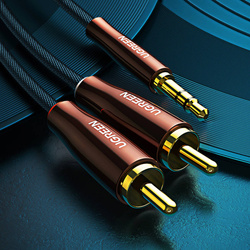 Ugreen cable audio cable 3.5 mm mini jack (male) - 2RCA (male) 2m copper (AV170)