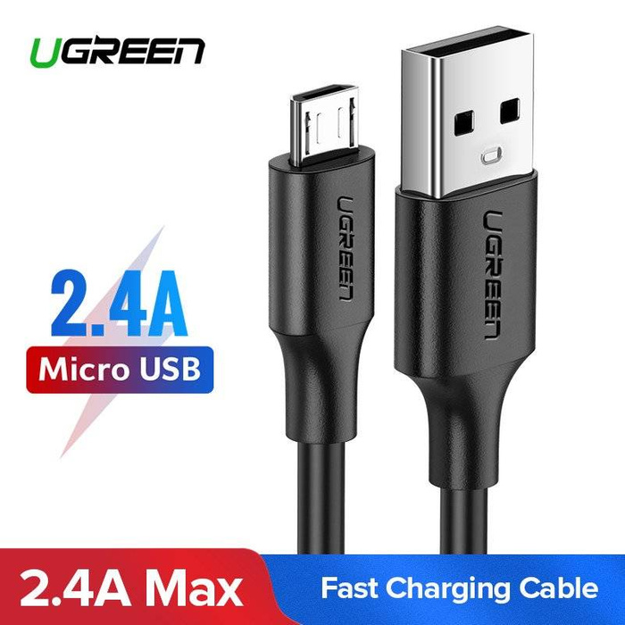 UGREEN micro USB QC 3.0 2.4A 1.5m Kabel (schwarz)