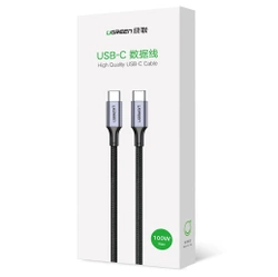 Kabel USB-C auf USB-C UGREEN US316, 100W, 1,5m (schwarz)