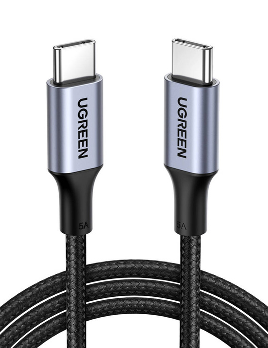 Kabel USB-C auf USB-C UGREEN US316, 100W, 1m (schwarz) 70427B