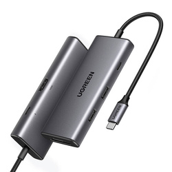 Adapter 7in1 UGREEN USB Hub auf 2x USB-A 3.2, USB-C 3.2, SD/TF, PD