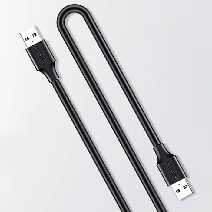 Ugreen cable USB 2.0 cable (male) - USB 2.0 (male) 3 m black (US128 30136)