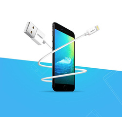 Ugreen kabel przewód USB - Lightning MFI 1m 2,4A biały (20728)