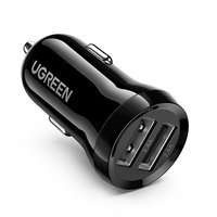 Ugreen Autoladegerät 2x USB 24W 4,8 A (2x 2,4 A) schwarz (50875)