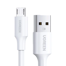 Cable micro USB UGREEN QC 3.0 2.4A 0.25m (white)