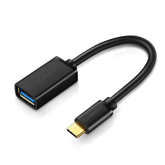 Ugreen adapter przejściówka kabel OTG z USB 3.0 na USB Typ C czarny (30701)