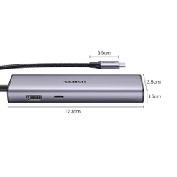 Adapter Hub UGREEN, USB_C do 2x USB 3.0, HDMI, RJ45, SD/TF 90568