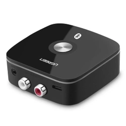 Adapter odbiornik Ugreen Bluetooth 5.1 aptX 2RCA / 3,5 mm mini jack czarny