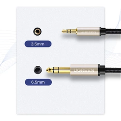 UGREEN Klinke 3,5 mm auf TRS 6,35 mm AV127 Kabel 3m Grau