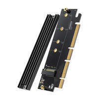 Ugreen karta rozszerzeń adapter PCIe 4.0 x16 do M.2 NVMe M-Key czarna (CM465)