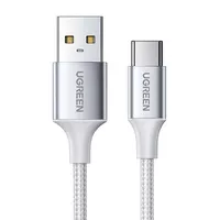 Kabel UGREEN USB-A USB-C QuickCharge 3.0 Z Aluminiową Wtyczką Niklowany 2m Biały