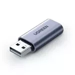 Adapter UGREEN USB Do Minijack 3,5mm Audio CM383 AUX Szary
