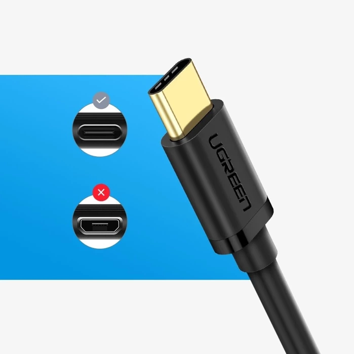 [PO ZWROCIE] Ugreen adapter przejściówka kabel OTG z USB 3.0 na USB Typ C czarny (30701)