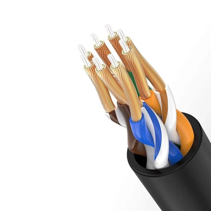 [PO ZWROCIE] Ugreen kabel przewód internetowy sieciowy Ethernet patchcord RJ45 Cat 6A UTP 1000Mbps 5 m czarny (70654)