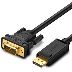 Kabel UGREEN DisplayPort Do VGA DP105 FullHD Jednokierunkowy 1.5m Czarny