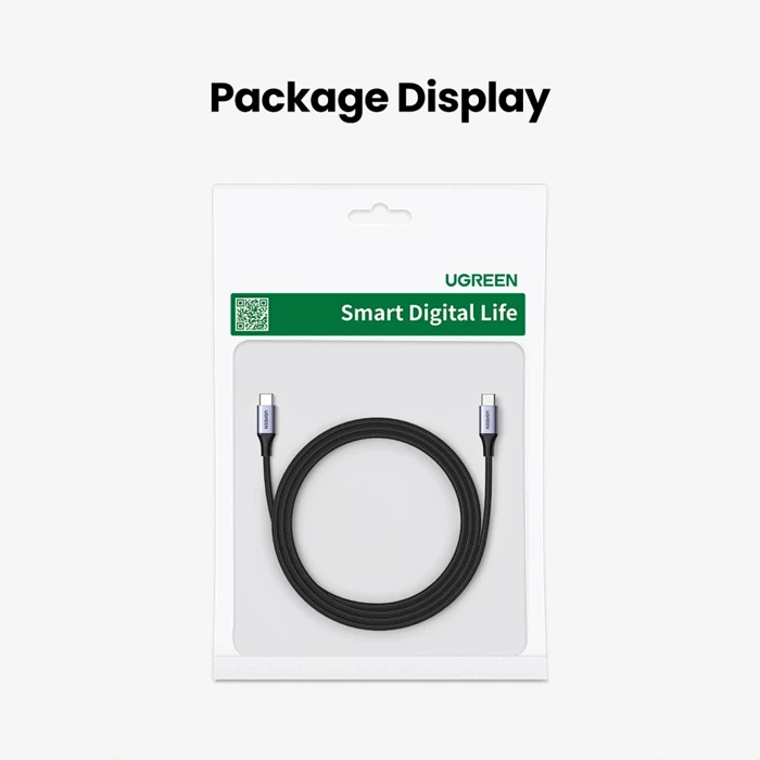 Kabel USB-C do USB-C UGREEN 15311, 1m (szary)