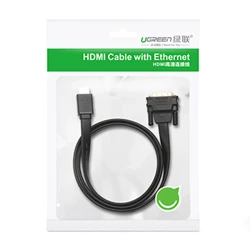 [PO ZWROCIE] Ugreen dwukierunkowy kabel przewód HDMI - DVI 2m czarny (HD106)
