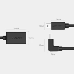 Adapter OTG mini USB UGREEN US249 (czarny)