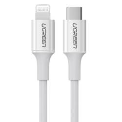 Kabel Lightning do USB-C UGREEN 3A US171, 2m (biały)