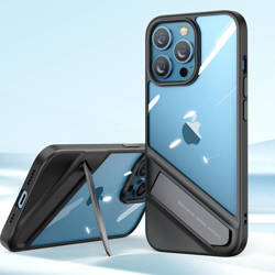 Ugreen Fusion Kickstand Case sztywne etui z żelową ramką i podstawką do iPhone 13 czarny (90152)