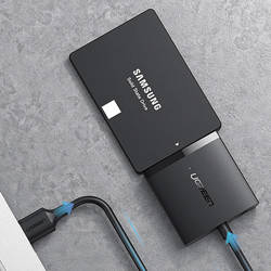 Ugreen adapter przejściówka dysku HDD SSD 2,5'' / 3,5'' SATA III 3.0 - USB 3.2 Gen 1 (SuperSpeed USB 5 Gbps) czarny (60561 CM257)