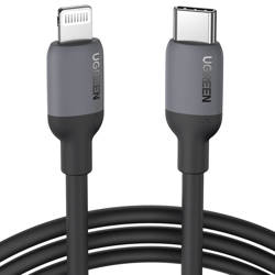 Ugreen kabel do szybkiego ładowania USB Typ C - Lightning (certyfikat MFI) chip C94 Power Delivery 1m czarny (US387 20304)