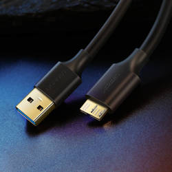 Ugreen kabel przewod USB - micro USB Typ B SuperSpeed 3.0 1m czarny (10841)