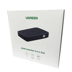 Ugreen przełącznik rozdzielacz splitter switch HDMI - 3x HDMI 4K 30Hz czarny (CM332 80125)