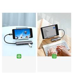 Ugreen wielofunkcyjny HUB USB Typ C 3.0 Power Delivery 3x USB 3.0 / HDMI szary (50209)